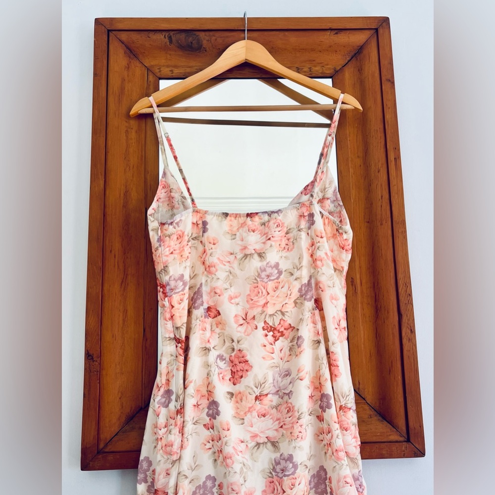 NWT Commense Floral Maxi Dress - Pink and Cream - Picture 3 of 5